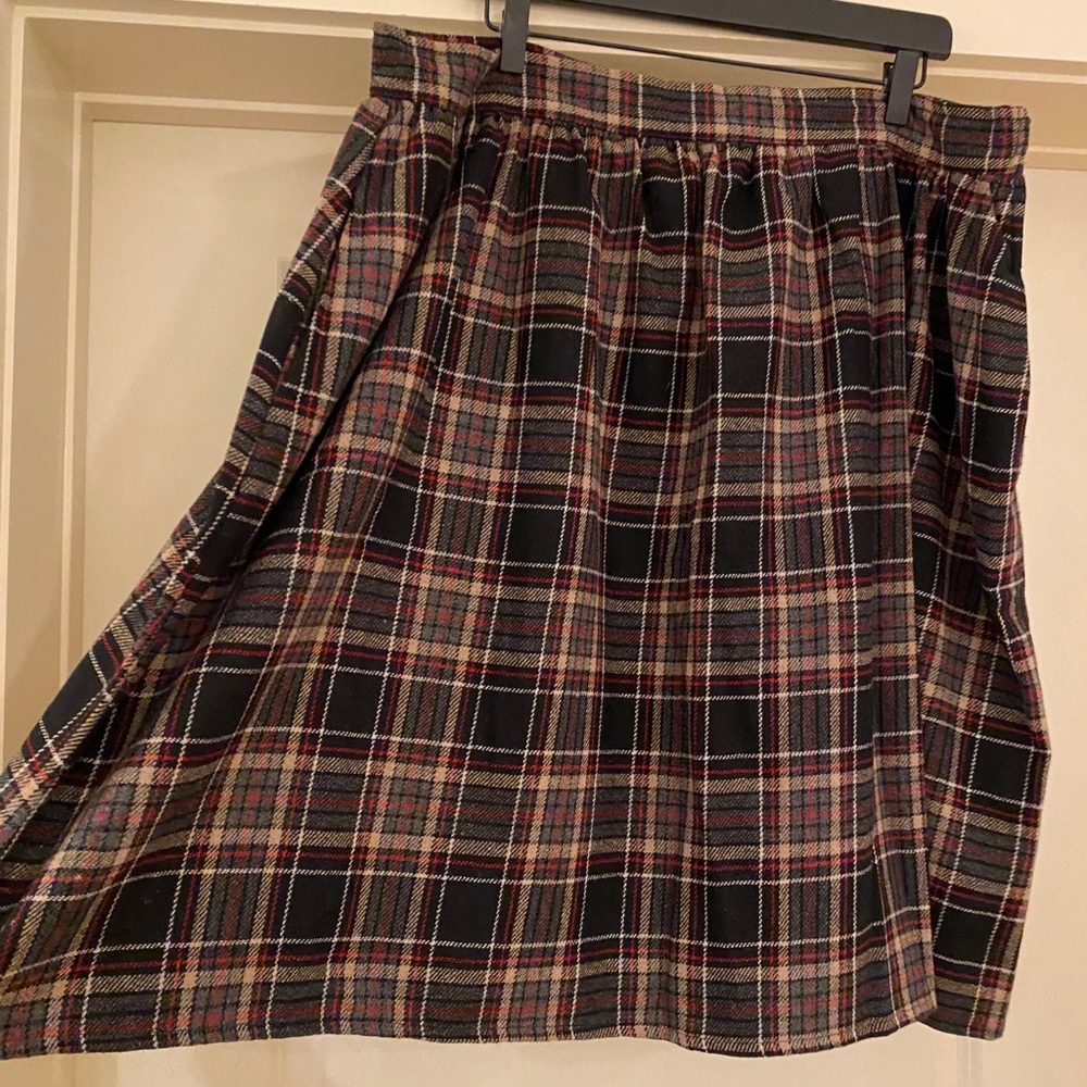 ModCloth plaid wool Rickey skirt